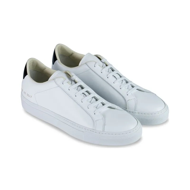 COMMON PROJECTS Achilles Low Top Stylish Skateboarding Shoes Men's White Black-2