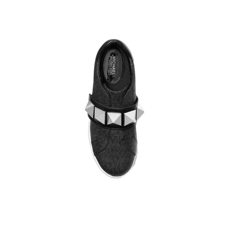 MICHAEL KORS Kenna Low-Top Stylish Skateboarding Shoes Women's Black-2