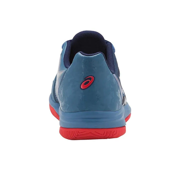 Asics Gel-Court Speed Wear-Resistant Cushioning Slip-Resistant Low-Top Running Shoes Men's Blue White Red-4