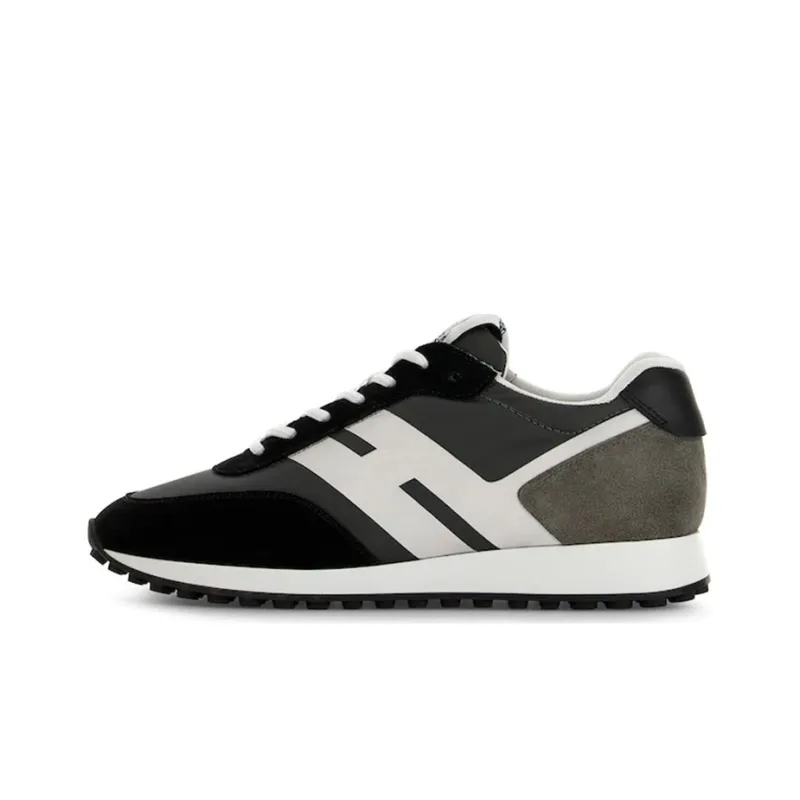 HOGAN H383 Casual Shoes Men Low-Top Gray/Black-0
