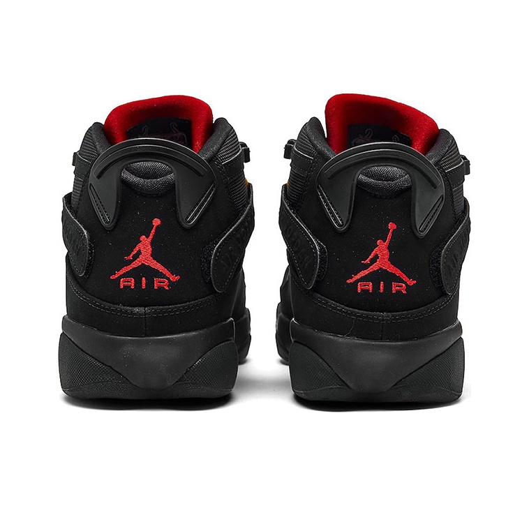 Jordan 6 Rings Black Red Sulfur POIZON