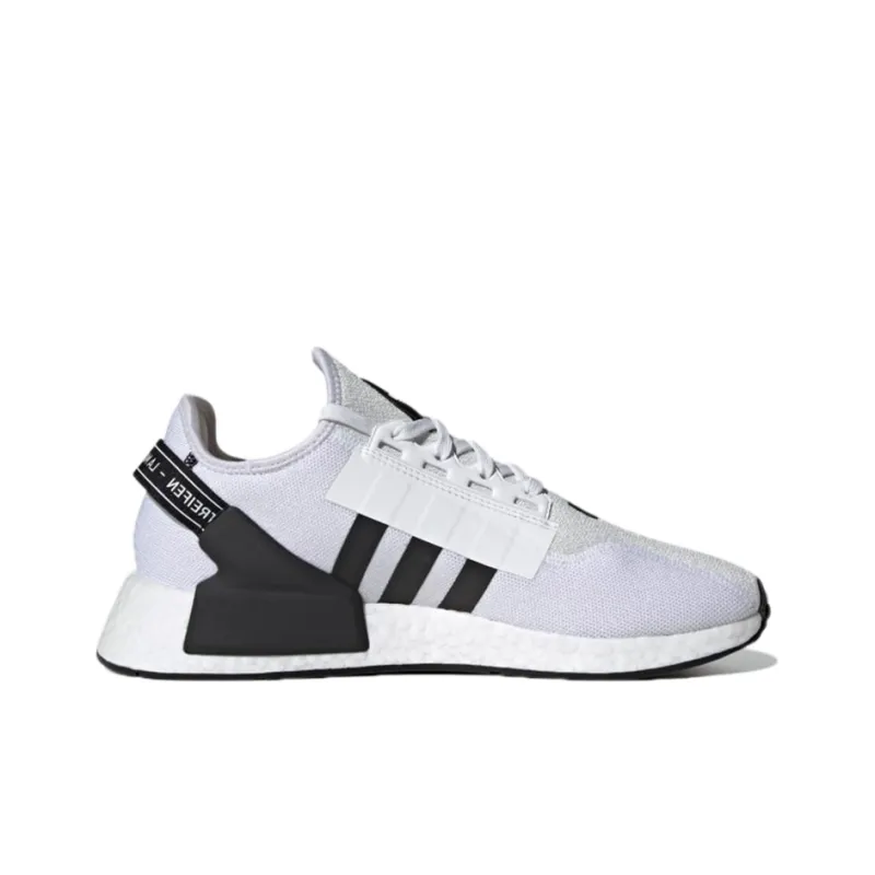 Adidas Nmd R1 V2 White Black Stripes-1