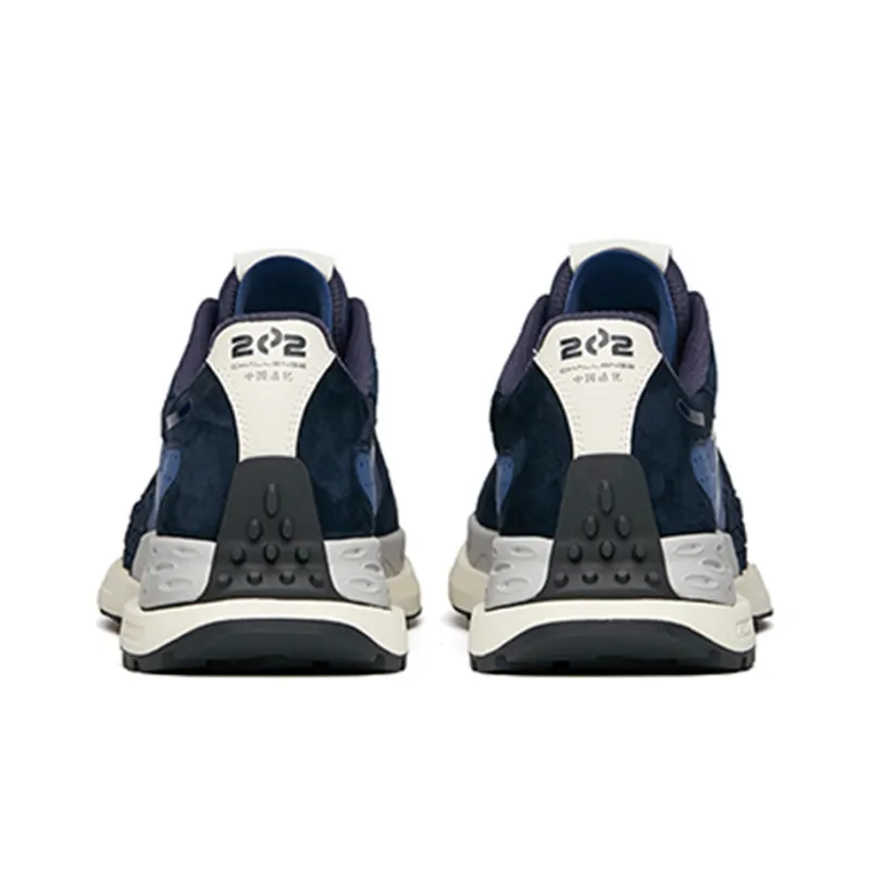 Anta Cushioning, Slip Resistant, And Abrasion Resistant Low Top Running Shoes Men's Blue-3