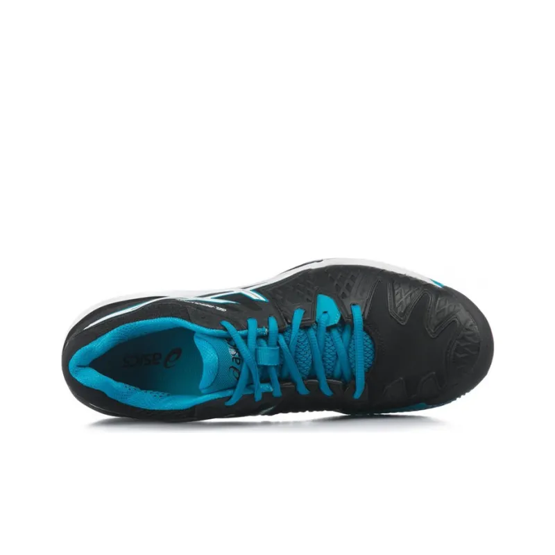 Asics Gel-Resolution 6 Tennis Shoes Men Low-Top Black/Blue-3