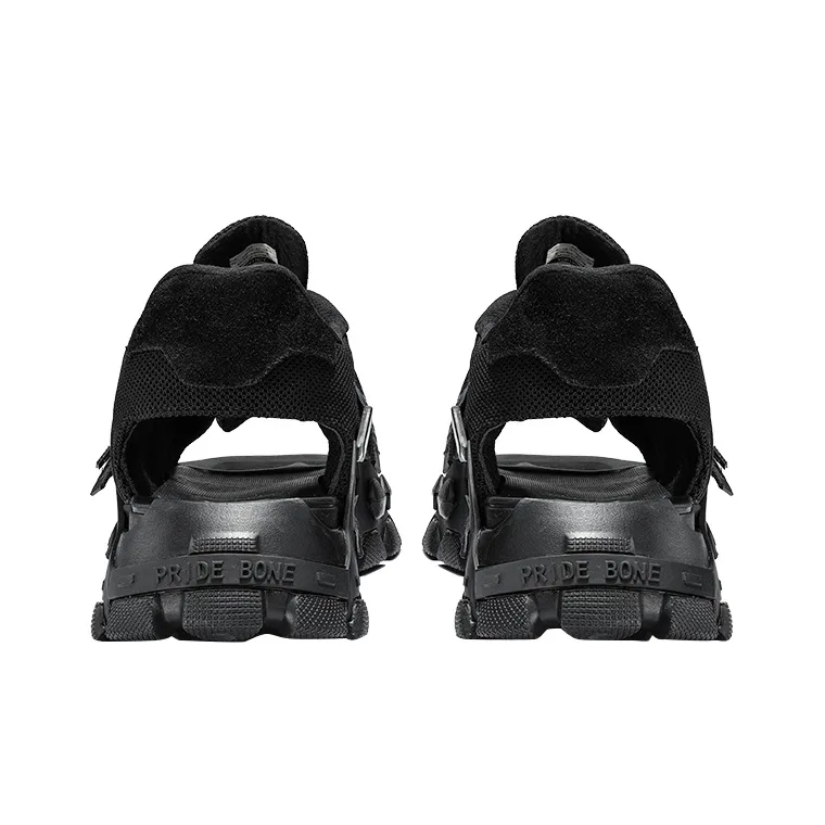 NORVINCY Luxury Streetwear Black Warrior Beach Sandals Unisex-3