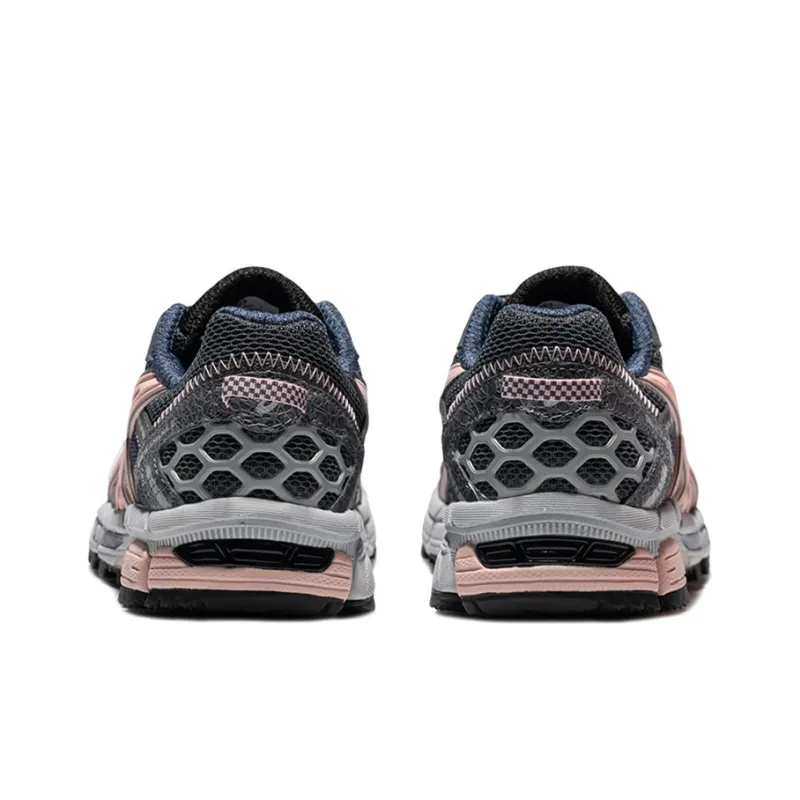 Asics Gel Kahana 8 Wear Resistant Low Top Trail Running Running Shoes Women's Gray Pink-2