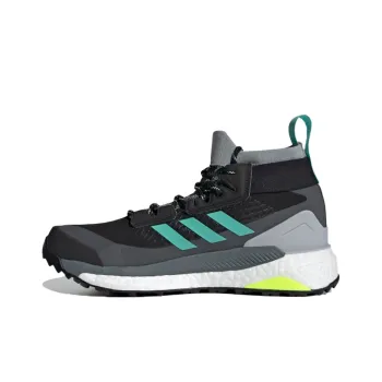 Adidas Terrex Free Hiker GTX Breathable Mid-Top Outdoor Shoes Unisex Black Gray Color