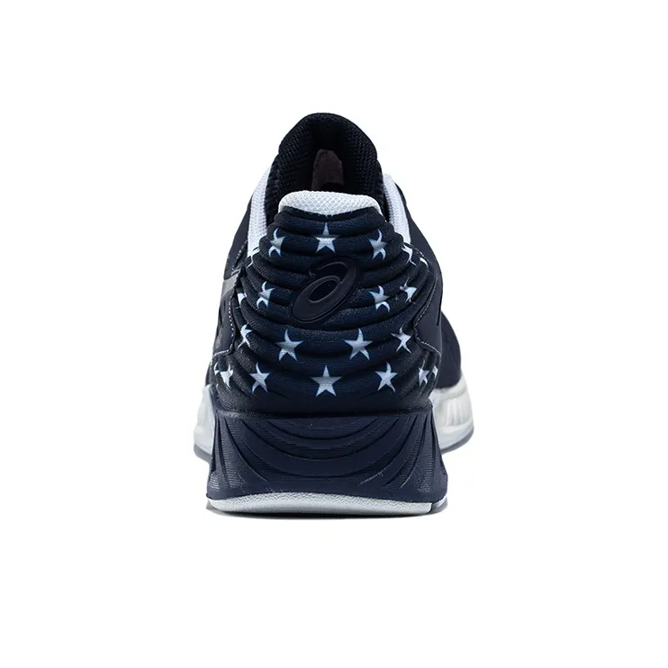 Asics Fuzex Running Shoes Unisex Low Top Dark Blue-3