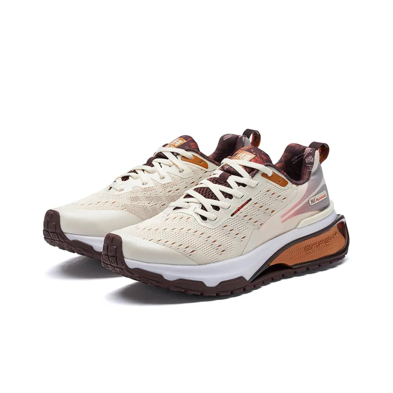 361° Tri state 2.0 Wear Resistant Slip Resistant Low Top Running Shoes Men's Light Coffee-2