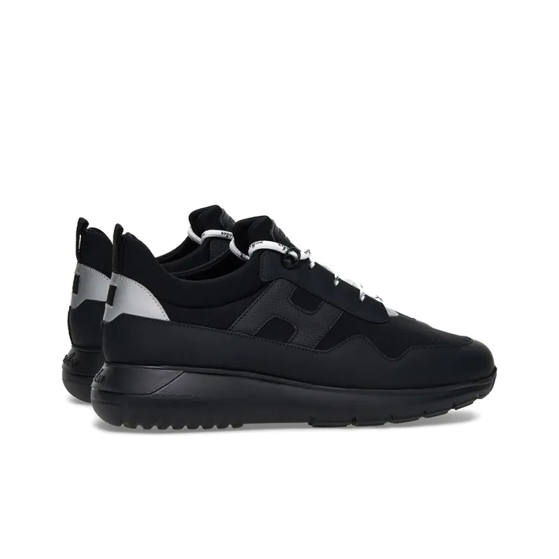 HOGAN Interactive³ Cushioning Anti-Slip And Wear-Resistant Low-Top Casual Shoes Men's Black-3