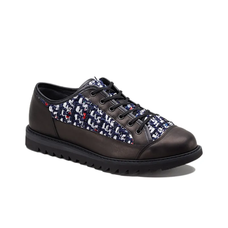 Onitsuka Tiger Blucher Lo Wear-Resistant Low-Top Casual Shoes Unisex Black Blue-1
