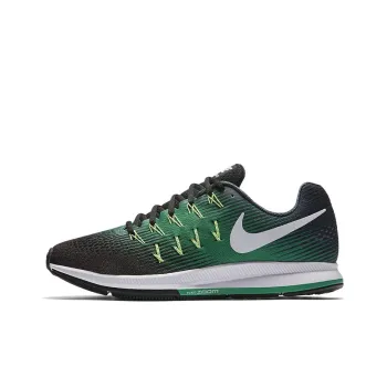 Nike Pegasus 33 Running Shoes Men Low-Top Black/Green