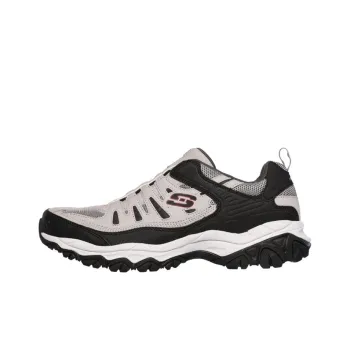 Skechers After Burn M. Fit Anti-Slip And Wear-Resistant Breathable Low-Top Running Shoes Men's Gray Black