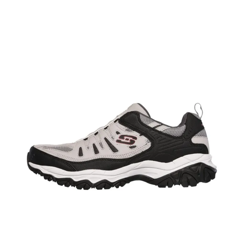 Skechers After Burn M. Fit Anti-Slip And Wear-Resistant Breathable Low-Top Running Shoes Men's Gray Black-0