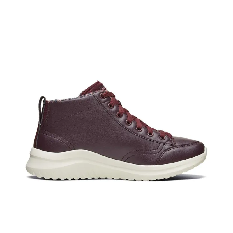 Skechers Ultra Flex 2.0 High Top Running Shoes Red Wine Women's-1