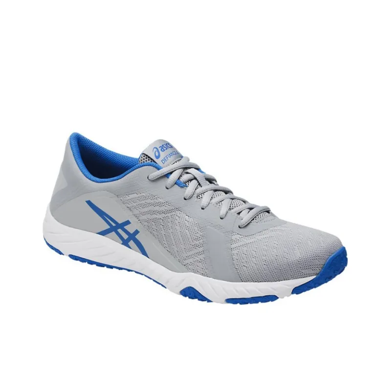 Asics Defiance X Anti-Slip And Wear-Resistant Breathable Low-Top Running Shoes Men's Gray Blue-2