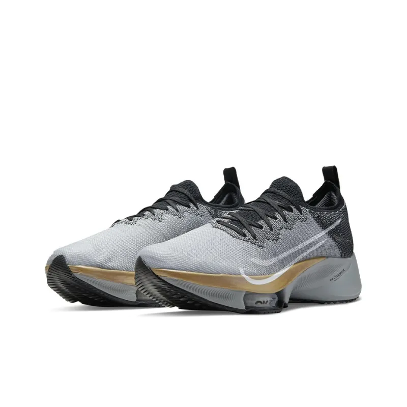 Nike Air Zoom Tempo Next% Flyknit Wolf Grey Metallic Gold Coin-2