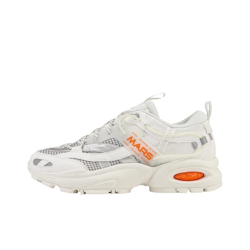 Kappa Anti Slip Wear Resistant Low Top Casual Shoes Unisex Korean White-0