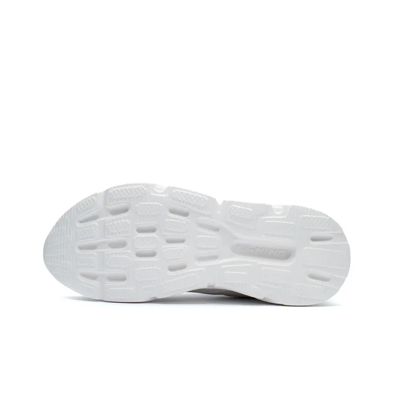 LiNing Li Ning Running Collection Cushioning Anti Slip And Wear Resistant Low Top Running Shoes White-3