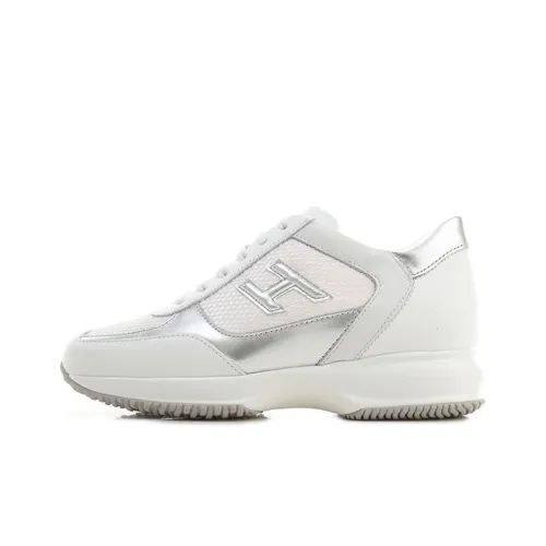 HOGAN Cushioning Anti-Slip And Wear-Resistant Low-Top Running Shoes Women's White
