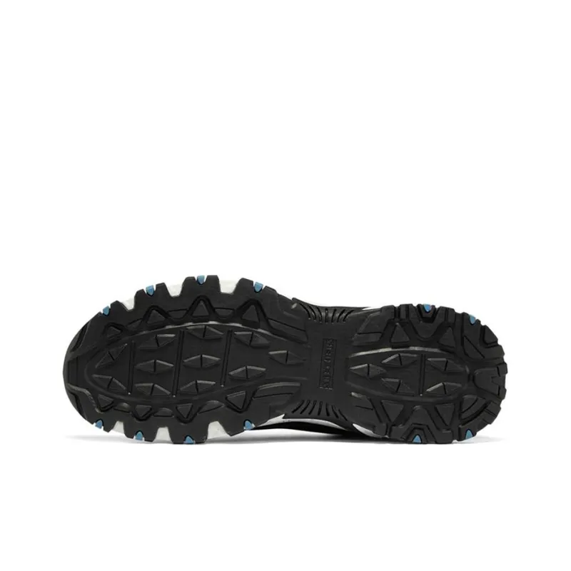 Skechers Hillcrest Cushioning Anti Slip And Wear Resistant Low Top Running Shoes Men's Black White-4
