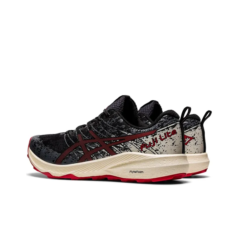 Asics Fuji Lite 2 Black Electric Red-3
