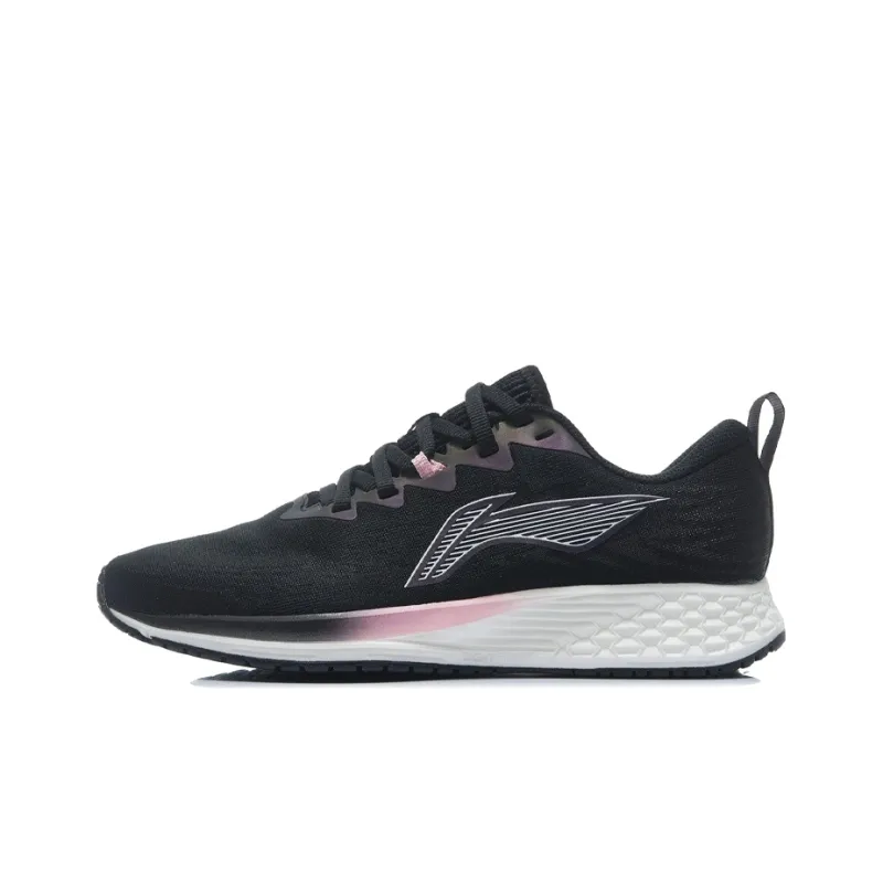 LiNing Red Hare 4 Low Top Running Shoes Women's Black White-0