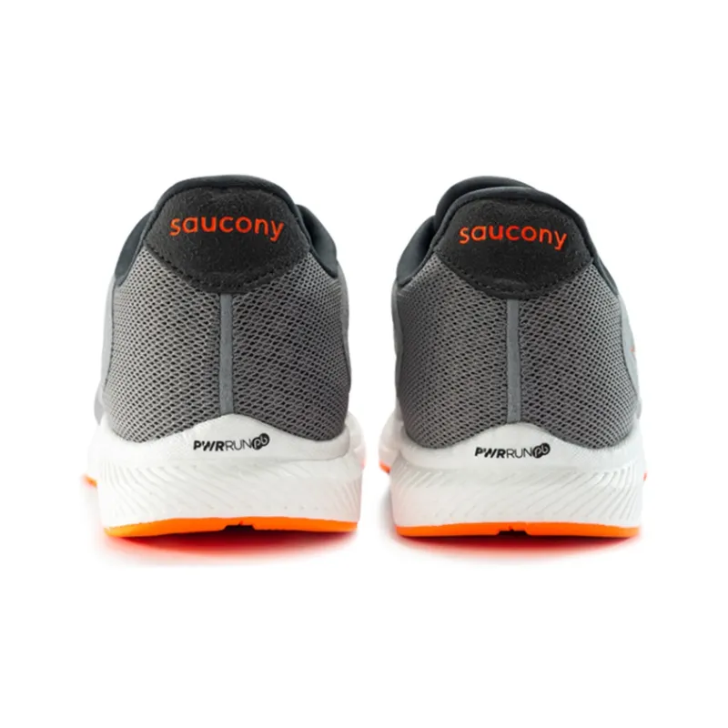 Saucony Freedom 4 Anti Slip Wear Resistant Low Top Running Shoes Men's Gray Orange-3