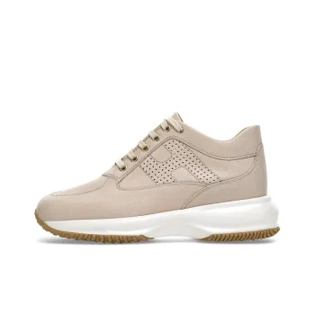 HOGAN Interactive Cushioning Anti-Slip And Wear-Resistant Low-Top Casual Shoes Women's Pearl Pink