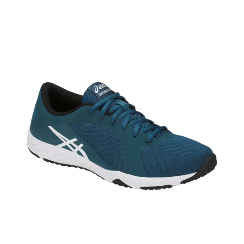 Asics Defiance X Durable Breathable Low-Top Running Shoes Men's Navy Blue-2