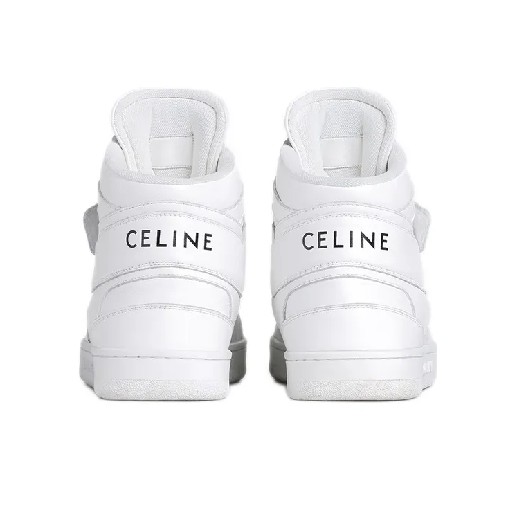 CELINE CT 03 High Top Skateboard Shoes Women's Neon White-3