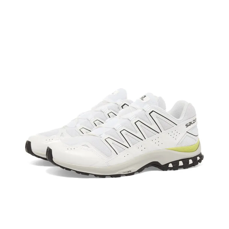 SALOMON Cushioned Anti Slip And Wear Resistant Lightweight Low Top Running Shoes Men's White Green-2