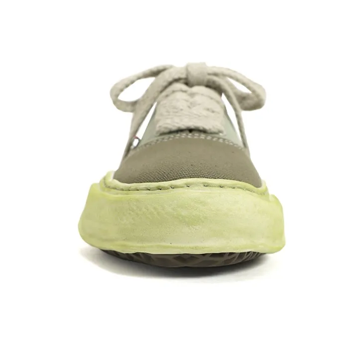 Maison MIHARA YASUHIRO Baker OG Sole Over Dyed Canvas Low Green-2