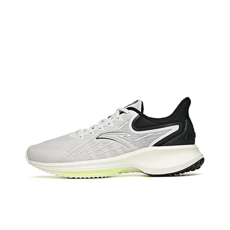 Anta Running Collection Cushioning Anti Slip Wear Resistant Breathability Low Top Running Shoes Men's Sand Grain Gray-0