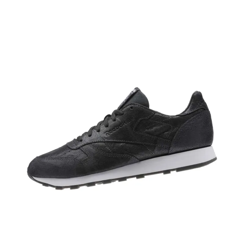 Reebok Classic Leather Low Top Casual Shoes Men's Black-2