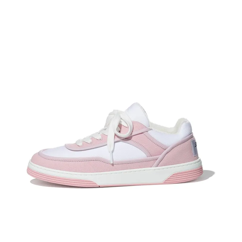 CHANEL Low Top Stylish Skateboarding Shoes Women's Pink White-0