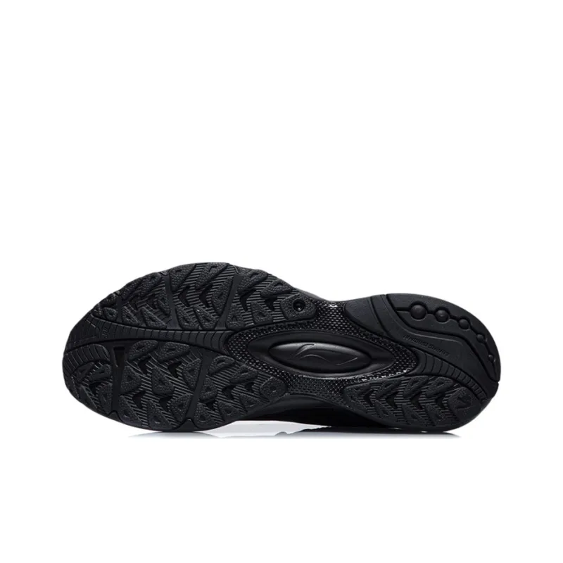 LiNing V8 Slip Resistant Cushioning Wear Resistant Low Top Running Shoes Men's Black-4