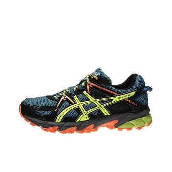 Asics Gel-Sonoma 2 Gel-Kanaku 2 Breathable Low-Top Running Shoes Men's Blue Yellow