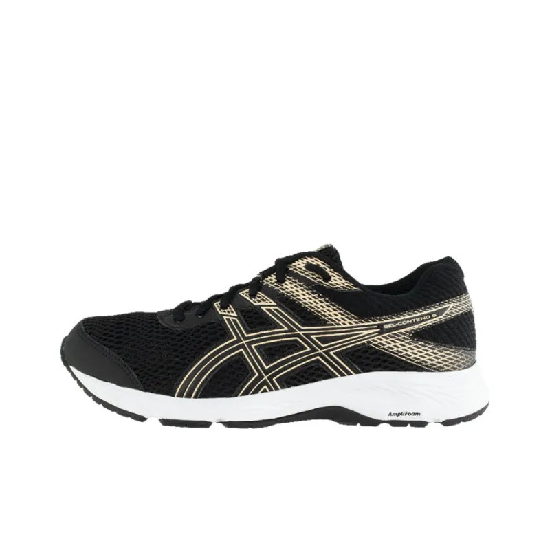 Asics Gel-Contend 6 Running Shoes Women's Low-Top Black/Gold-0
