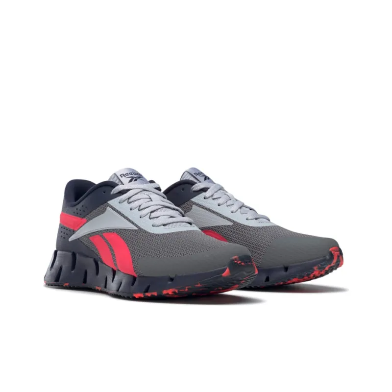 Reebok Zig Dynamica 2 Running Shoes Men Low-Top Blue/Gray/Red-2