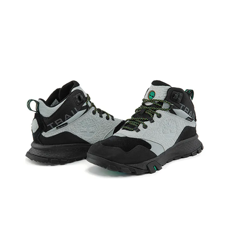 Timberland Garrison Trail Waterproof Mid Hiker Boots 'Gray Black'-4
