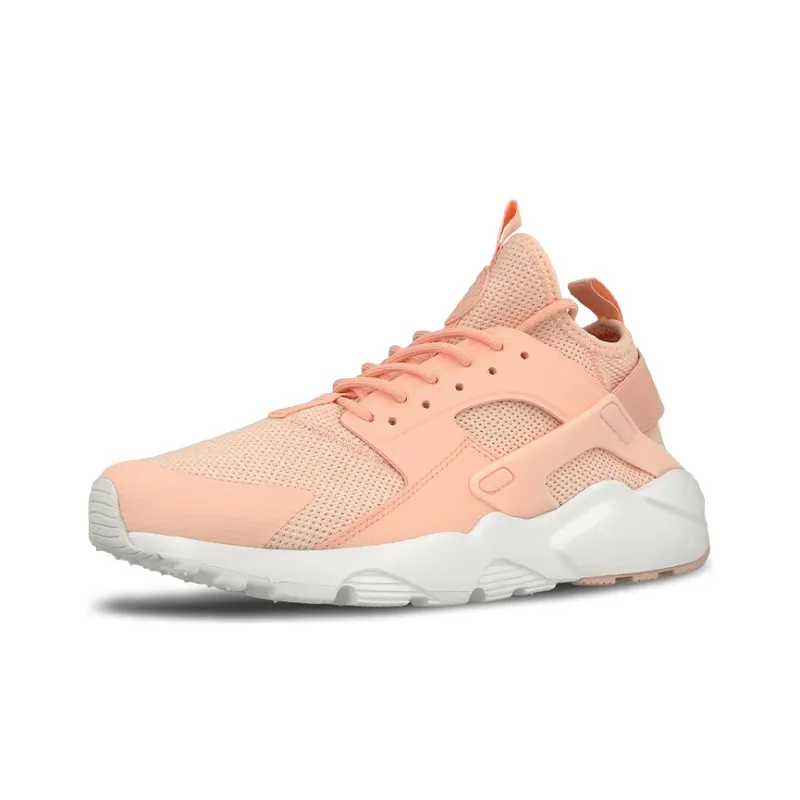Nike Air Huarache Run Cushioned Anti-Slip Wear-Resistant Breathable Lightweight Low-Top Running Shoes Men's Pink White-2