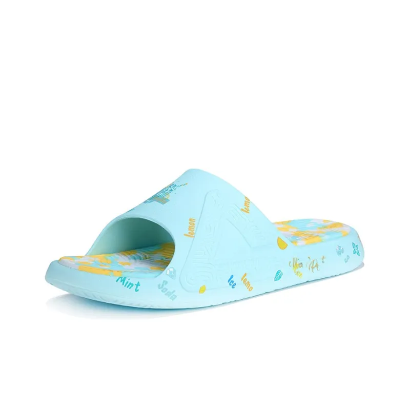 UZIS x PEAK Slide Slippers Men's Blue Yellow-2