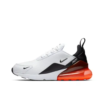 Nike Air Max 270 Leather White Black Hyper Crimson