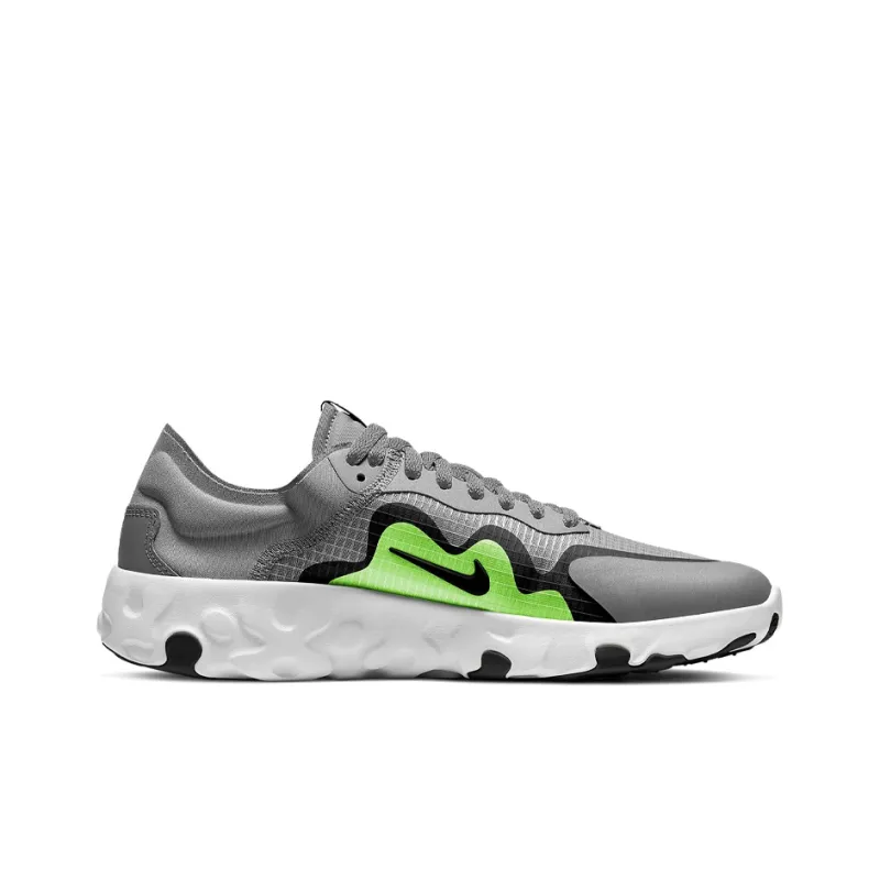 Nike Renew Lucent Cushioning Anti-Slip And Wear-Resistant Low-Top Running Shoes Men's Gray Black Green-1