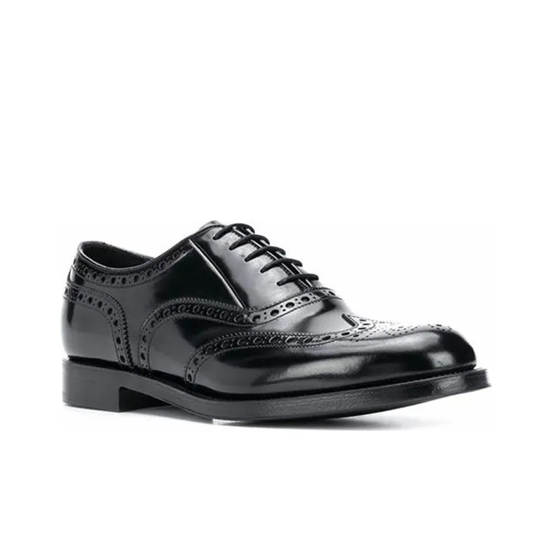 PRADA Dress Shoes Men Low-Top Black-2