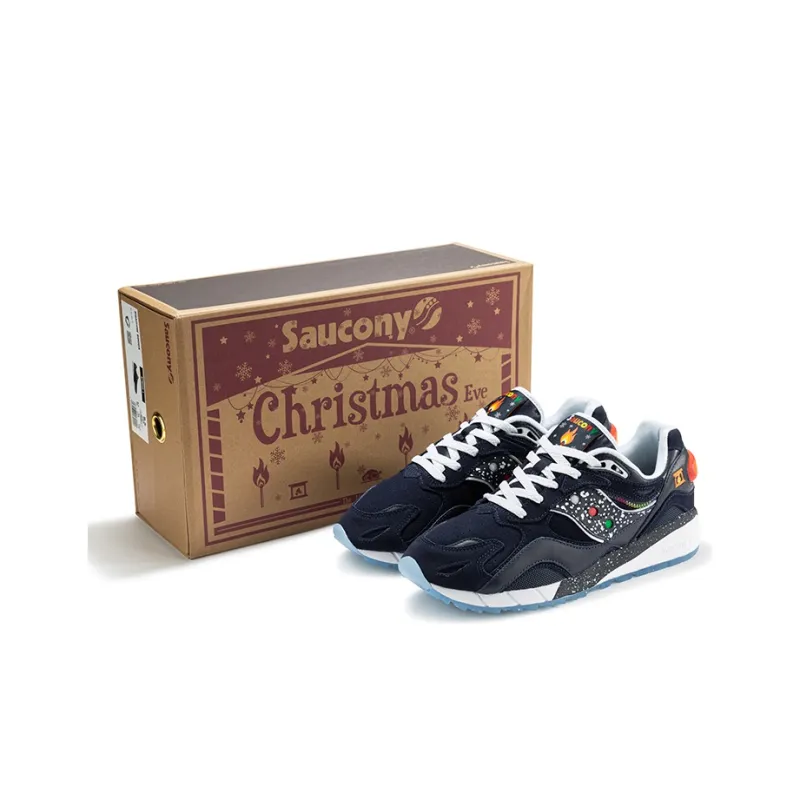 Saucony Shadow 6000 Cushioned Slip Resistant Water Resistant Low Top Running Shoes Unisex Blue White-0