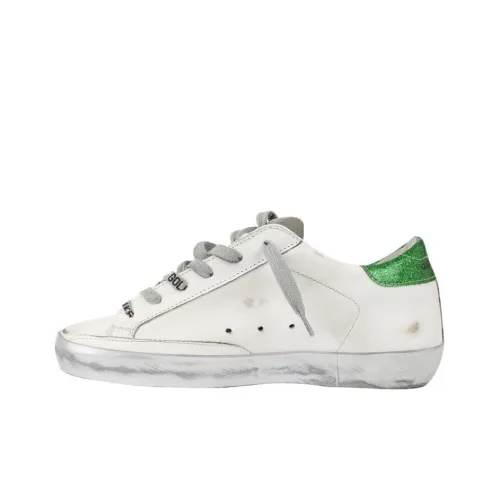 Golden Goose Super-Star Skateboard Shoes Women's Low-Top White/Green