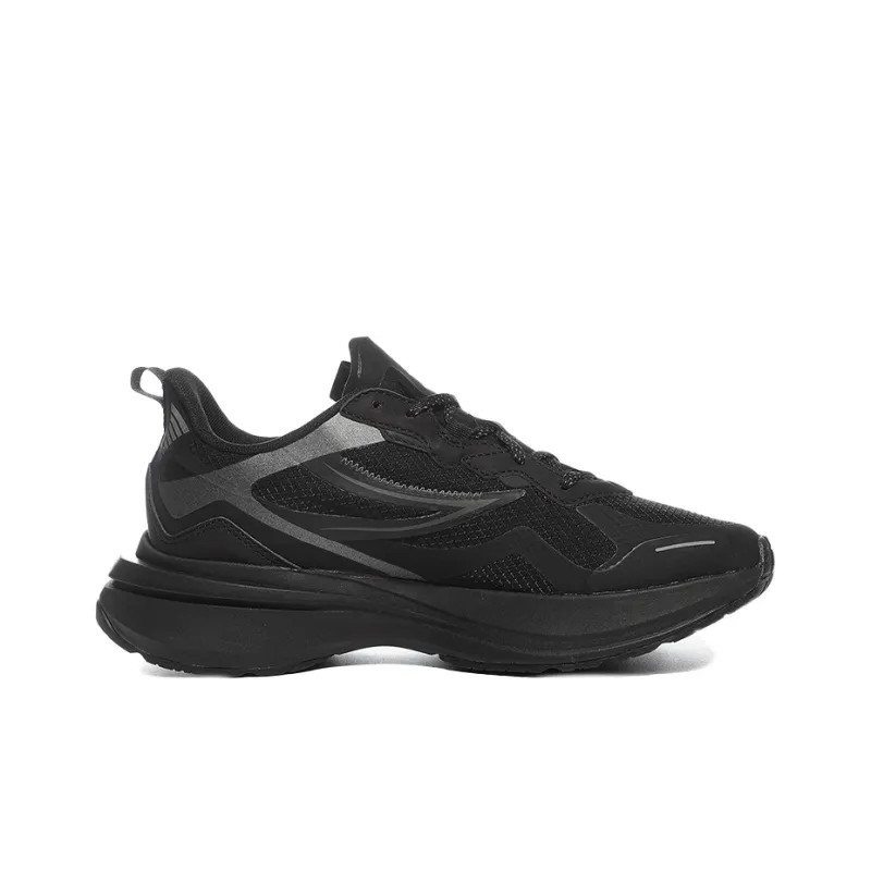 FILA Flagpole Flagpole Low Top Running Shoes Unisex Black Korean Style-1