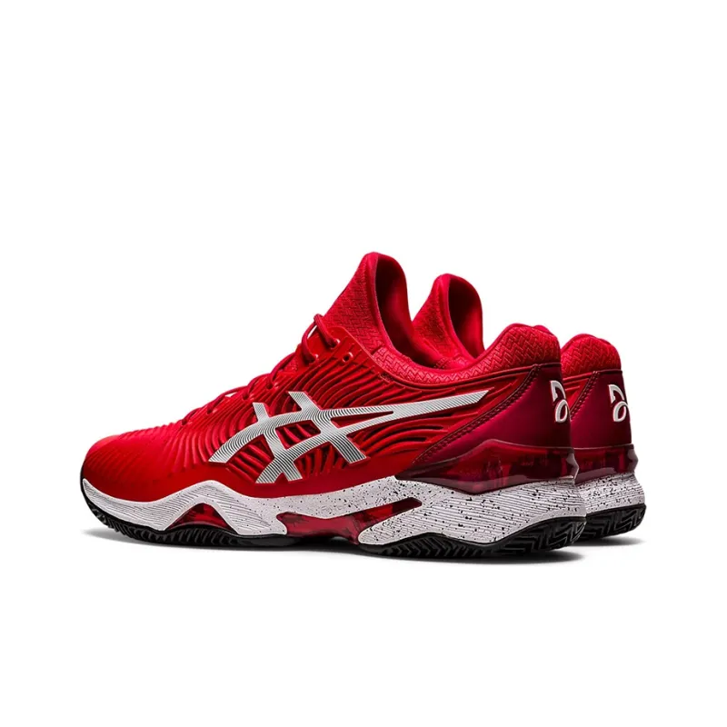 Asics Court FF 2 Novak Wear-Resistant Low-Top Running Shoes Men's Red-3